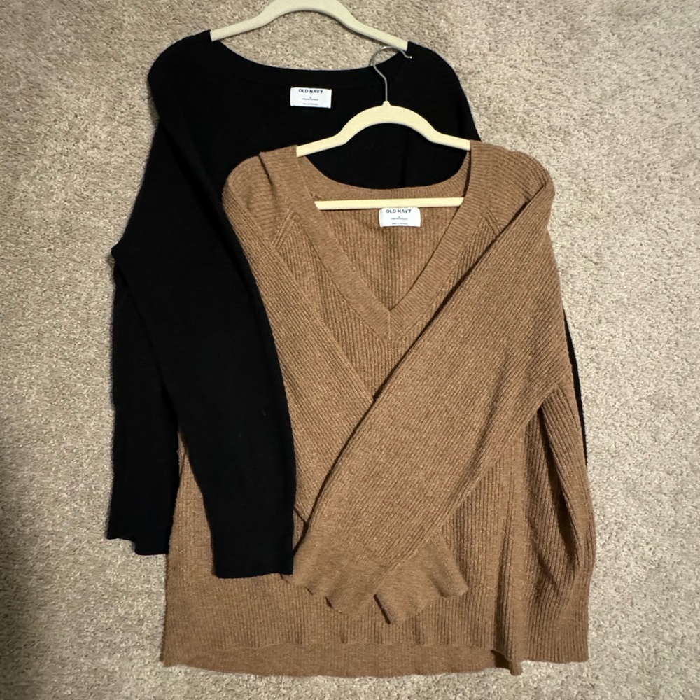 Set of 2 Old Navy V-Neck Sweaters, can sell separately